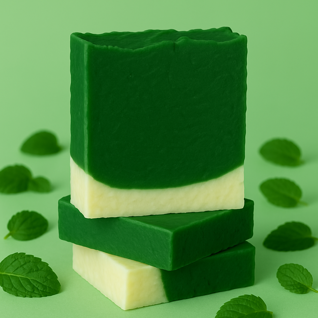 SKINixir™ Peppermint, Lime & Neem | Handmade Organic Acne Care, Skin Balancing & Pore Cleansing Soap Bar - SKINixir